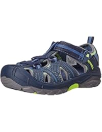 Merrell Hydro Water Sandal , Navy/Green,3 W US Little Kid