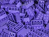 2x4 Stud Purple LEGO Compatible Bricks, 100pc