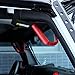 Hooke Road Jeep Front Grab Handles Metal Red Handles for 2007-2018 Jeep Wrangler JK & Unlimited - Pair