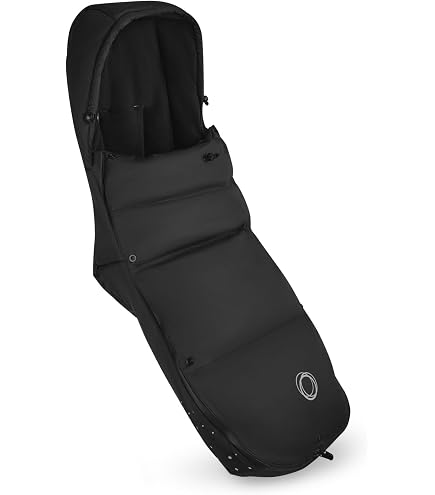 Bugaboo All-Season Footmuff – Weatherproof, Breathable & Water-Repellent Toddler Footmuff with Removable Insert, Reflective Details, Two-Way Zipper, Fits All Bugaboo Strollers - Cocoa Brown