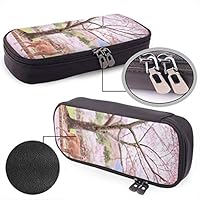 Amazon Co Jp 奈良鹿 ペンケースレザー大容量ファッション鉛筆バッグ