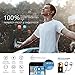 Bluetooth Headphones, Wireless Sports Earphones Waterproof HD Stereo Sweat Proof Earbuds for Workout 8 Hour Battery Noise Cancelling CVC 6.0 Headsets and Soft Security Hooks