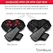 Shiatsu Shoulder and Neck Massager - 3 Speed Deep Kneading Muscle Massage with Heat - For Lower Back, Legs, Arms and More - with AC and Car Adapter - Black - by ComfySure