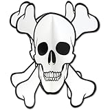 3-D Skull & Crossbones Centerpiece Party Accessory (1 count) (1/Pkg)