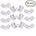 TronicsPros 10pcs 2 Pin L-Shape Connector 8mm Wide SMD 3528 2835 Flex LED Strip to Strip Connector Right Angle Corner Connector for Single Color 3528 2835 Flexible LED Strip LED Ribbon LED Tape Light