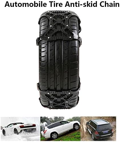 SKAISK Snow Chain Black Anti-Skid Car Snow Tire Chain Universal Vehicle Wheel