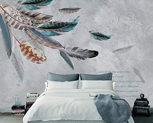Feather Wallpaper Mural Paper Wall Murals Decals Home Wall Paper Wall Paper Bedroom (W)200*(H)140cm A