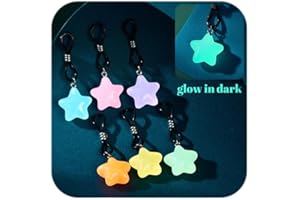 QWALIT 6pairs Glow in the Dark Fake Nipple Rings Adjustable Fake Nipple Piercing Comfortable Silicone Elastic Nooses Cute Sta