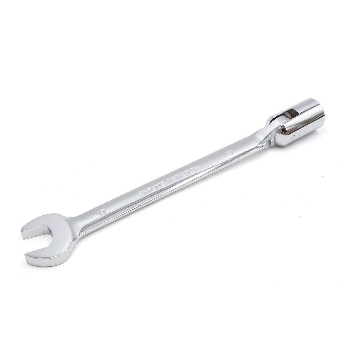 sourcing map 17mm Swivel Head Combination Socket Spanner Wrench Auto Car Repairing Tool