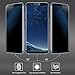 YCFlying Galaxy S8 Plus Privacy Screen Protector, S8 Plus Premium [3D Curved] [Case Friendly] [Anti-Scratch] 9H Hardness Tempered Glass Film Screen Protector for Samsung Galaxy S8 Plus (Black)