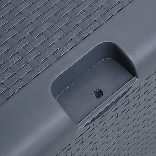 image for KOOLWOOM Deck Box, 120-Gallon Patio Outdoor Plastic Storage 47.2