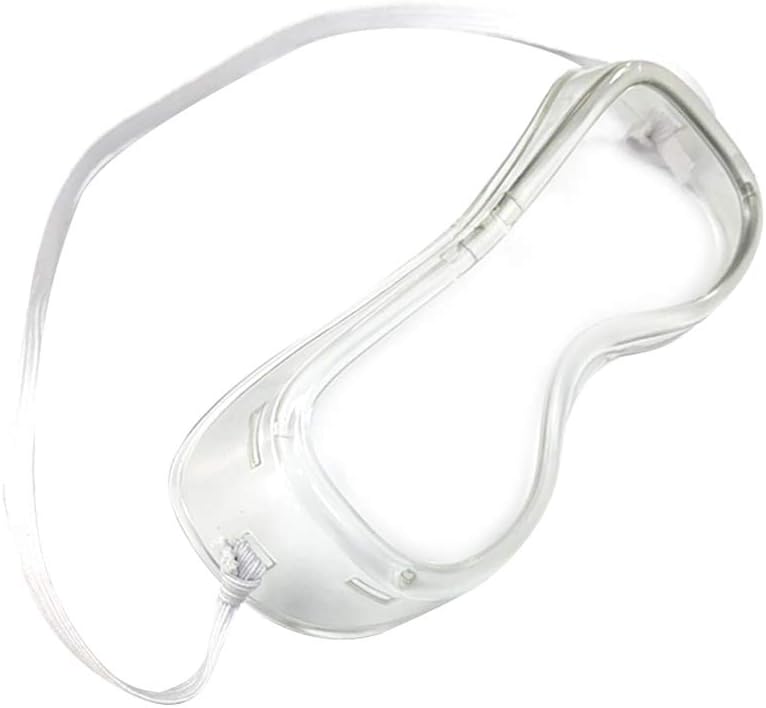 Medical Chemistry Safety Goggles Anti Fog Dust Glasses Protective Eyewear Eye Protection Over Glasses for Men Women (Bandage Legs, Common)