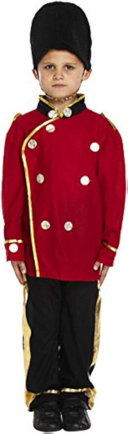 HENBRANDT Boys Busby Guard Fancy Dress Costume Royal Soldier Uniform London Child Outfit (Age 10-12)