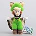 UiUoU Super Mario Bros. U Flying Squirrel Mario Luigi & Blue Yellow Flying Squirrel Toad Plush Musasabi 9'' Set of 4 pcs