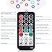 Albrillo LED Party Lights Bluetooth Sound Activated Disco Ball Strobe Light with USB, 9 Colors and 4 Modes, Black DJ Lights for Festival Bar Club Wedding
