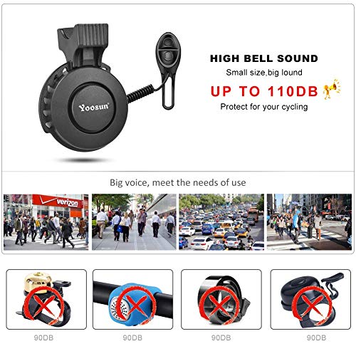 image for SUASI Bike Bell Electric Bicycle Bell Mini Bicycle Horn and Cycling Be