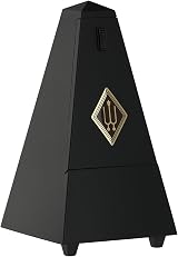 Wittner Metronome Taktell Pyramid Shape Maelzel 810 Solid Wood Matte Black view 2