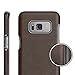 Galaxy S8 Plus Vegan Leather Belt Clip Case w/ Holster - Artura Collection By Encased (Samsung S8+) (Mahogany Brown)
