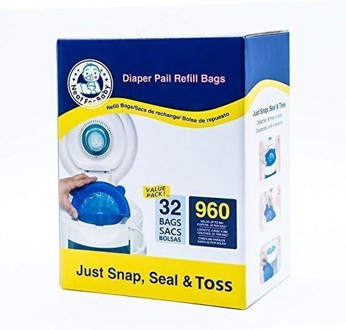 Neatforbaby Diaper Refill 32 Bags (960 Counts) Fully Compatible with Arm&amp;Hammer Disposal System