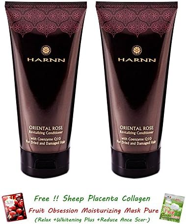 2 Units of HARNN ORIENTAL ROSE REVITALIZING CONDITIONER WITH COENZYME Q10 FOR DRIED AND DAMAGED HAIR 150 G[GET FREE TOMATO FACIAL MASK &amp; CERAMINE UV LINE GINKGO PLUS WHITENING CREAM 8.50ML]