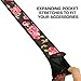 USA Gear TrueSHOT Neck Strap Neoprene Camera Straps - Padded Camera Strap, Accessory Pocket, and Quick Release Buckles - Compatible with Canon, Nikon, Sony and More DSLR and Mirrorless Cameras Floral