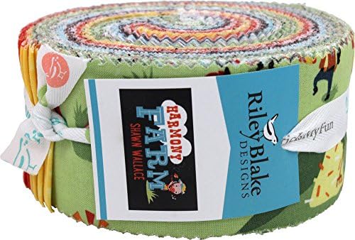 Shawn Wallace Harmony Farm Rolie Polie 40 2.5-inch Strips Jelly Roll Riley Blake Fabrics RP-6690-40