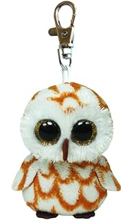 beanie boo owl keychain