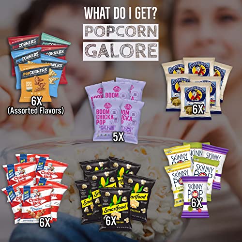 Popcorn Variety Pack and Popcorn Snack Pack (35 Count) Includes
