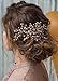Kercisbeauty Wedding Bridal Bridesmaid Pink Champagne Pearl Beads Rose Gold Hair Comb Updo Hair Accessory Prom Headpiece