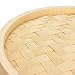 Flexzion Bamboo Steamer Basket Set (8 Inch) with 50x Steamer Liners and 2 Pairs of Chopsticks, Chinese Steamer for Cooking Food