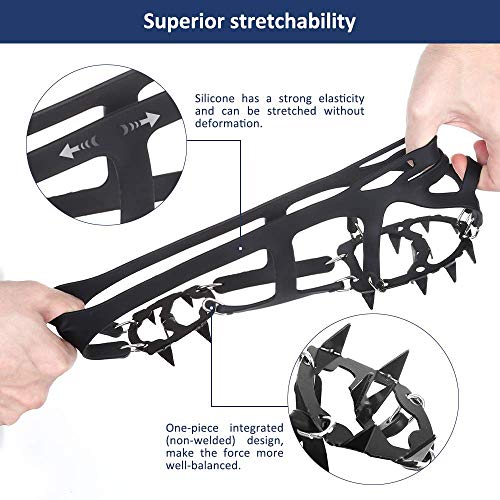 image for LIKE company Climbing Crampons Ice Snow Grips Anti-Slip Ice Cleats Wal