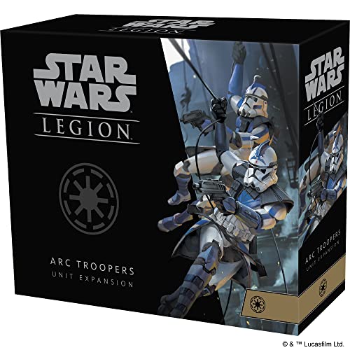 Atomic Mass Games Star Wars: Legion ARC Troopers Unit Expansion - Elite Clone Troopers with Jetpacks! Tabletop Miniatures Strategy Game for Kids & Adults, Ages 14+, 2 Players, 3 Hour Playtime, Made