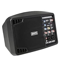 LyxPro SPA5.5 Small PA Speaker System Powerful Compact Active Speaker Monitor Class-D Amplifier amp 3 Channel Mixer 3 Band EQ
