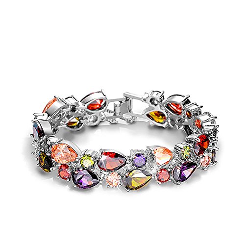 Sinlifu silver plated bracelet, multicolor bangle made …
