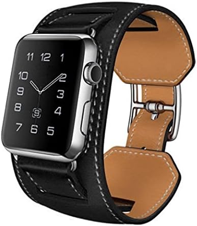 Apple Watch Band,Handmade Leather iWatch Band 38mm Replacement Strap,Adjustable Apple Watch Wristband Bracelet Accessories With Secure Buckle.
