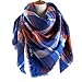RACHAPE Women Elegant Warm Blanket Scarf Plaid Wrap Shawl Winter