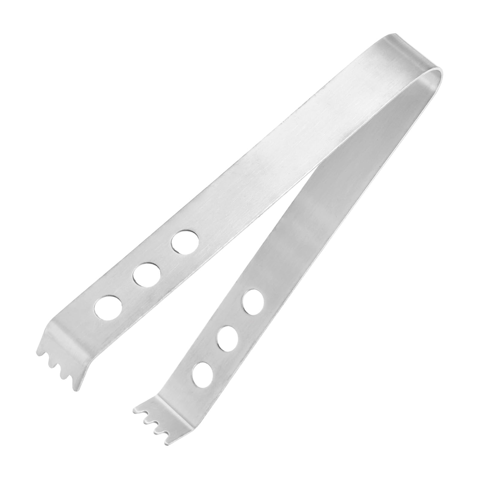 uxcell Serving Tongs, 1pcs 5 Inch - Stainless Steel Ice Tongs, Mini Sugar Tongs for Appetizers, Charcuterie, Dessert, Tea Party, Bar, Cafe (Silver)