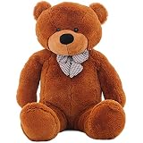 MaoGoLan Giant Teddy Bear Large Stuffed Animal Toys Big Teddy Bear for Girlfriend (55 Inch, Dark Brown)