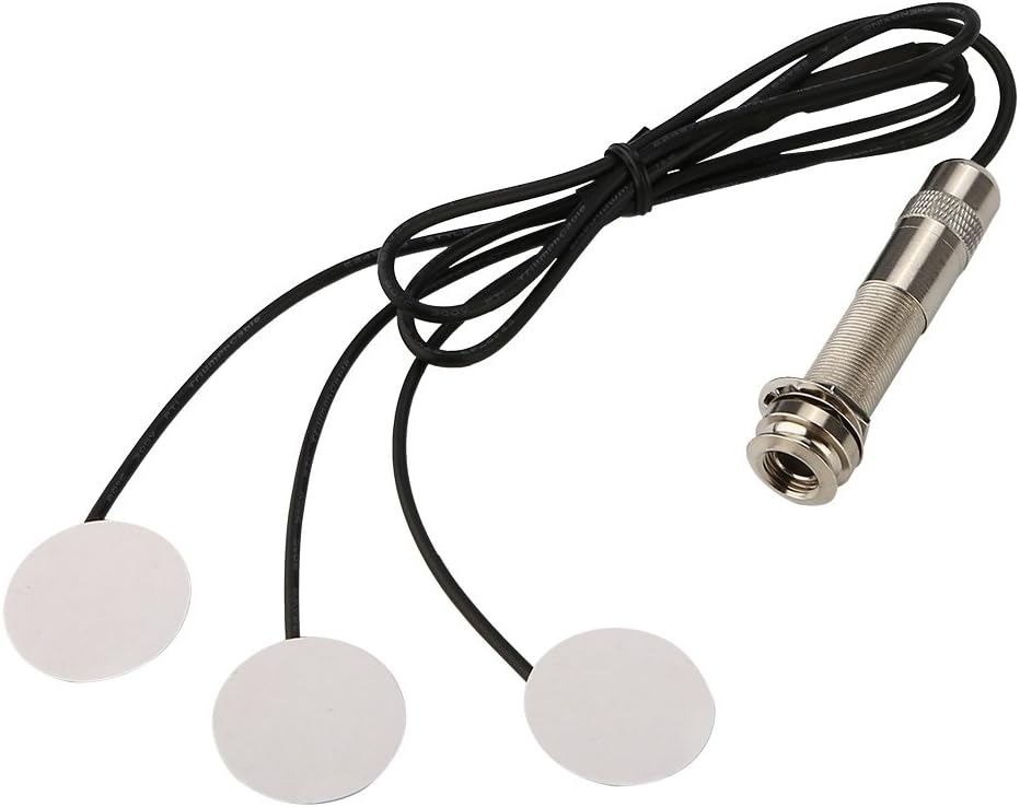 Tbest Strings replacement for Acoustic Instrument,Guitar Pickup 300-1 Prewired Pickup Piezo Amplifier Transducer Self Adhesive replacement for Guitar Parts - Image 3