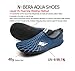Water Sports Skin Shoes Adult Kids Slip On Aqua Barefoot Beach Socks Surf Pool Durable Outsole (US M:9.5-10, W:10.5-11, Navy)