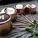 Copper Stainless Steel Measuring Cups, Set of 4 - Gorgeous & Heavy Duty, Mirror Polished, Ideal For All Ingredients