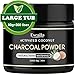 Excalla Activated Charcoal Teeth Whitening Powder - Natural Coconut Charcoal Toothpaste for Man/Women Raw Organic Food Grade 2.8oz/80g