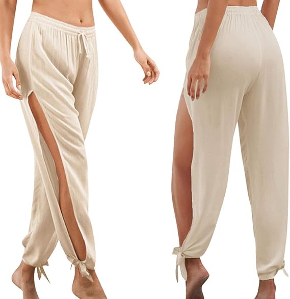 flannel lined elastic waist pants