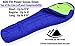 Hyke & Byke Eolus 0°F Cold Weather Mummy Hiking & Backpacking Sleeping Bag - Goose Down 800 FP 4 Season Sleeping Bags for Adults - Ultralight with Compression Stuff Sack (Blue/Lime Green, Regular)
