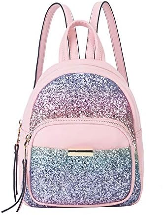 small pink backpack purse