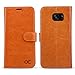 OCASE Galaxy S7 Edge Case Leather Wallet Flip Case for Samsung Galaxy S7 Edge (Light Brown)