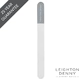 LEIGHTON DENNY Small Crystal Nail File 135mm Eco Case Smooth Buff Shape view 6