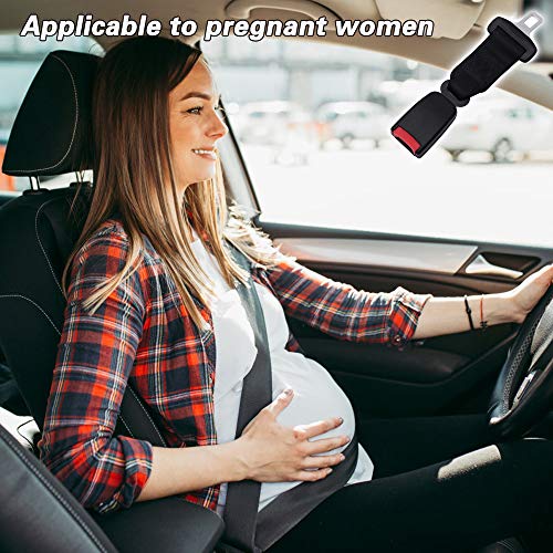 2 Pack Vehicle Specific Belt Extension (7/8 inch Metal Tongue) E11 Safety Certified Extender for Most Cars