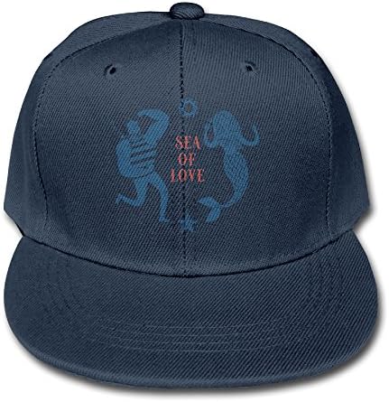 Boys Girls Sea Of Love Sailor Mermaid Baseball Cap Kid Hat Navy