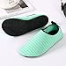 EQUICK Water Sports Shoes Barefoot Quick-dry Aqua Socks Slip-on for Men Women Kids,CL1801,green,36.37